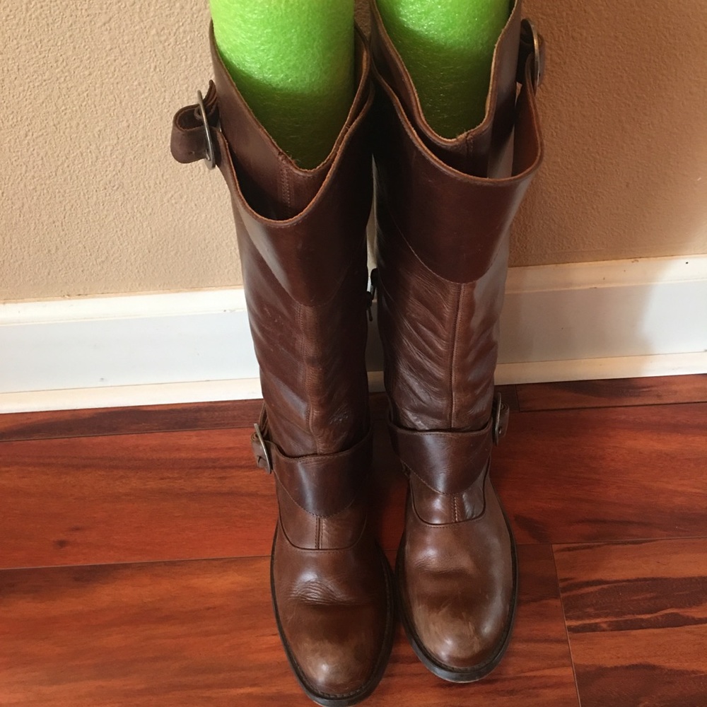 John Fluevog women Boot Sz 10 Tall Leather Riding